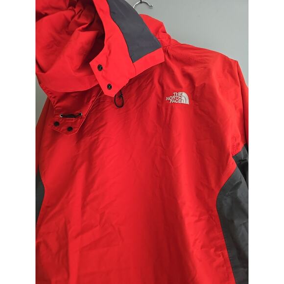 The North Face Hyvent Red Full Zip Hooded Lined Coat Warm Men's Size XL - Picture 4 of 9